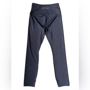 Spyder Active Black High Waisted Web Print Compression Leggings (Size: Small)